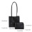Versatile PU Shoulder Bags with Small Purse Solid Color-White 4