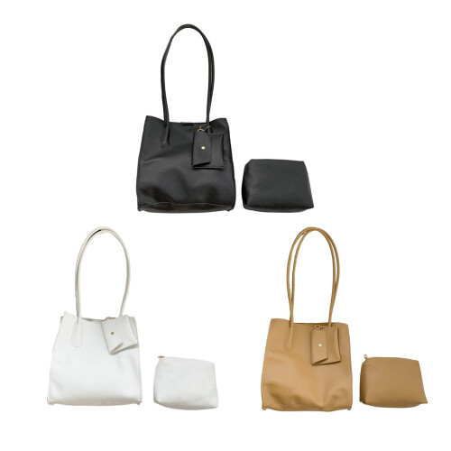 2023 Underarm Bag Versatile Tote Bag Handbag Solid Color-Khaki 1