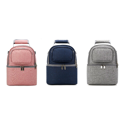 Insulated Breast Milk Freezer Backpack Shoulder Bag-Blue 1