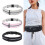 Sac de poitrine Slim Fanny Pack,-Double fermeture éclair rose 3