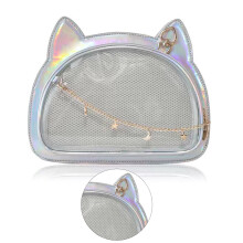 Niedliche Katzen-Umhängetasche für Mädchen und Frauen,-Laser