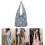 Damen-Stricktasche, schicker Stil, gehäkelte-cremefarben 3