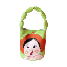 Sac seau polyvalent, sac de dessin animé tendance, petit-Vert