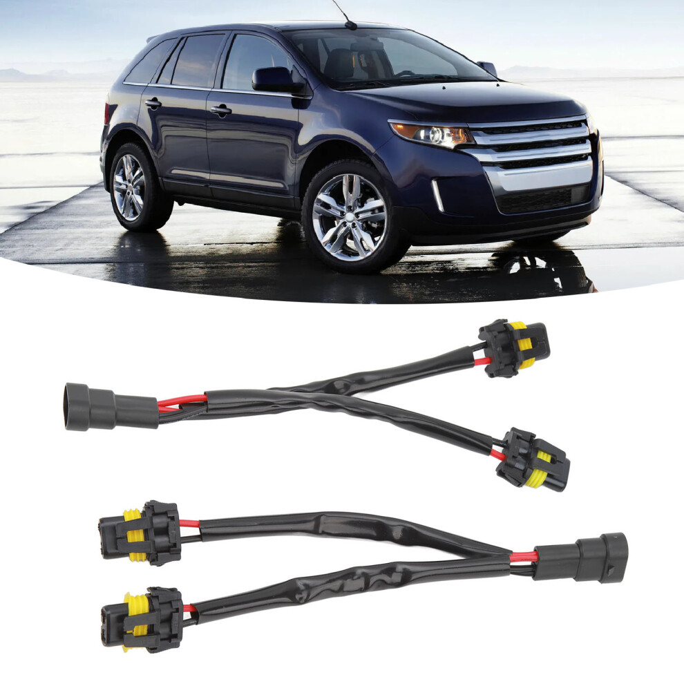 2 Pcs 9005 9006 Male-Female Headlight Splitter Adapter For Trucks 4331370503362