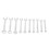 10PCS Chrome Vanadium Steel Flexible Mini Combination Wrench Set 8