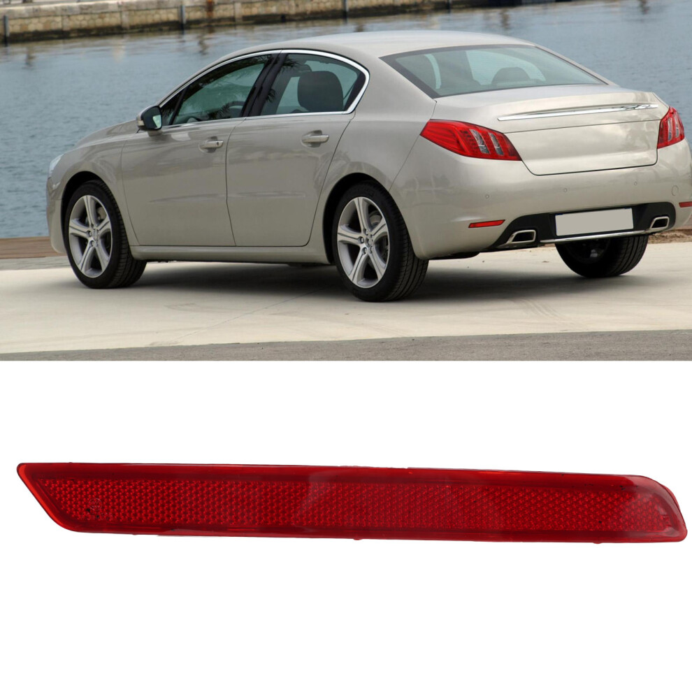 Rear Right Led Bumper Reflector For Peugeot 508 2010-2014 Red 3301370502901