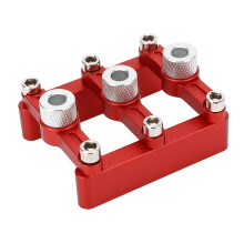Precision Machined Notch Doweling Jig With Equally Spaced Holes Support Self Centering Woodworking Joinery Tool Quick Operation And Durable Drill