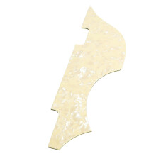 Light Yellow PVC Bass Pickguard 25cm Small Musical Instrument Part