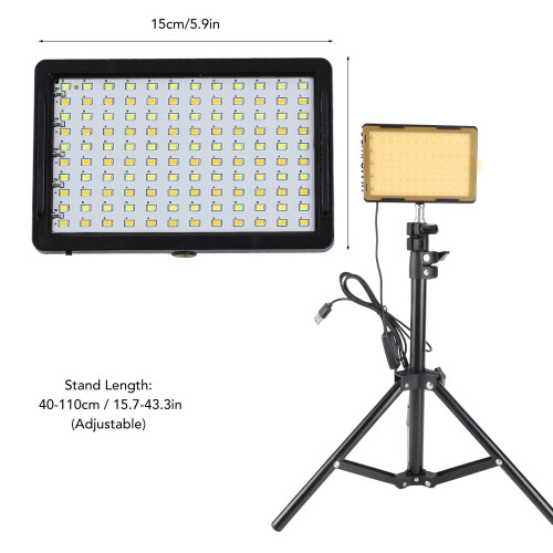 2PCS Adjustable LED Video Lights for Photography, Streaming & Conferencing 1