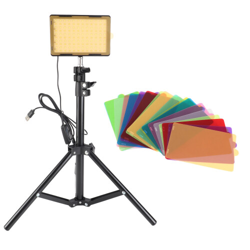 2PCS Adjustable LED Video Lights for Photography, Streaming & Conferencing 2