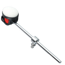 Metal Drum Beater Hammer 18cm White Felt Bass Percussion Tool