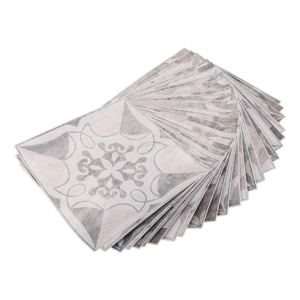 24Pcs 15X15cm Waterproof Pvc Tile Stickers Self-Adhesive Wall Decor 4301370507042