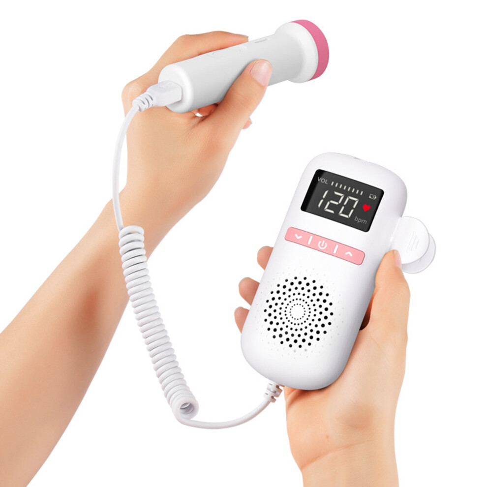 Waterproof Fetal Heart Rate Monitor with High Sensitivity Probe for Pregnant Women