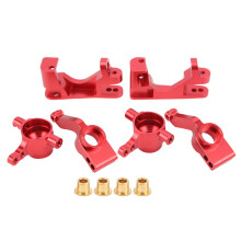 Aluminum Alloy Caster Blocks For Rc Cars Upgrades, PTFE Coated Hardened Alloy Steering Hubs And Stub Axle Upgrade Parts Compatible With Monster Truck