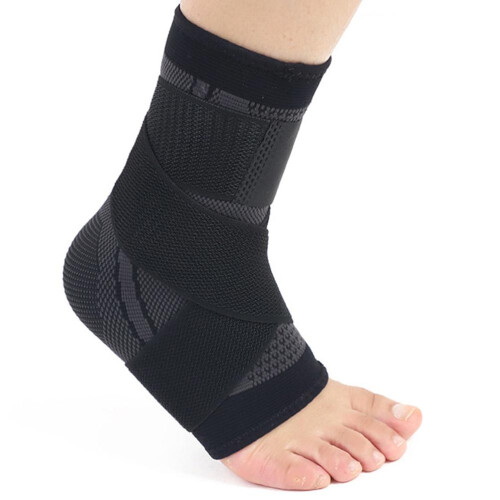 Adjustable Ankle Brace Support Men Women Black/Green【One Size】 1