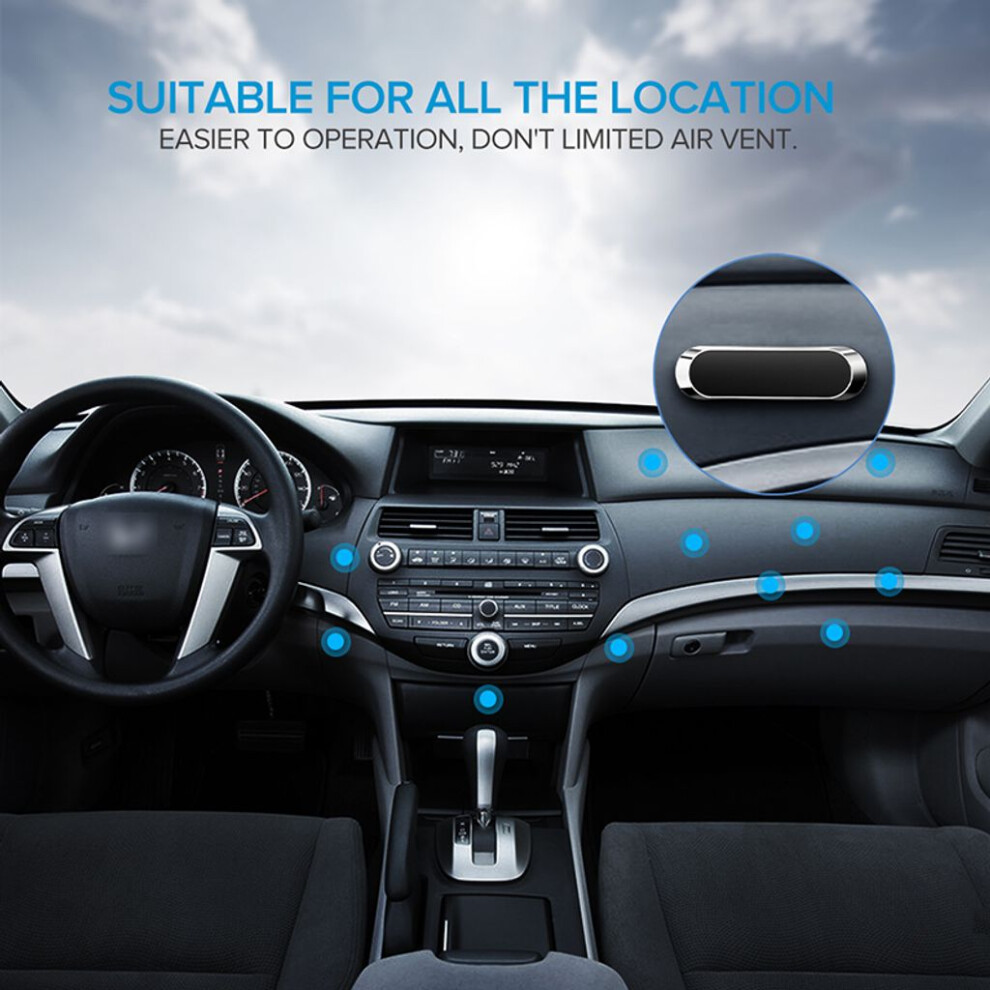 Magnetic Phone Mount, Aviation Grade Aluminum Alloy 360 Degree Rotation Car Phone Holder, Super Stick Adhesive Universal Compatibility For Most 9169997190901