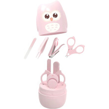 Speciaal ontworpen voor kinderen, niet-giftig en veilig materiaal, 4-in-1 babynagelverzorgingsset, babynagelset voor pasgeborenen, baby's, peuters en