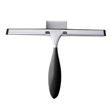 Kompakter Abzieher, inklusive Klebehaken, vielseitig einsetzbar für Dusche, Fenster, Autoscheiben, streifenfreie Reinigung, ergonomischer Griff