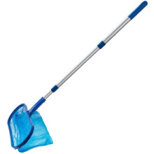 Heavy Duty Pool Leaf Skimmer with Ultra Fine Mesh Net, Adjustable Telescoping Pole Ensures Quick & Easy Pool Cleaning