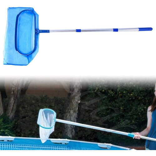 Heavy Duty Pool Leaf Skimmer with Ultra Fine Mesh Net, Adjustable Telescoping Pole Ensures Quick & Easy Pool Cleaning 1