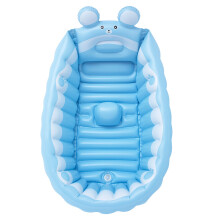 Ergonomic Baby Bathtub, Inflatable Non-Slip Toddler Tub With Artistic Color Matching For Travel Camping, Suitable For 0-5 Years Old (1PC)