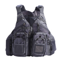 Veste de salvare multifuncționale pentru caiac pentru adulți, vestă de salvare respirabilă cu design specific spumei pentru vâsle și buzunare