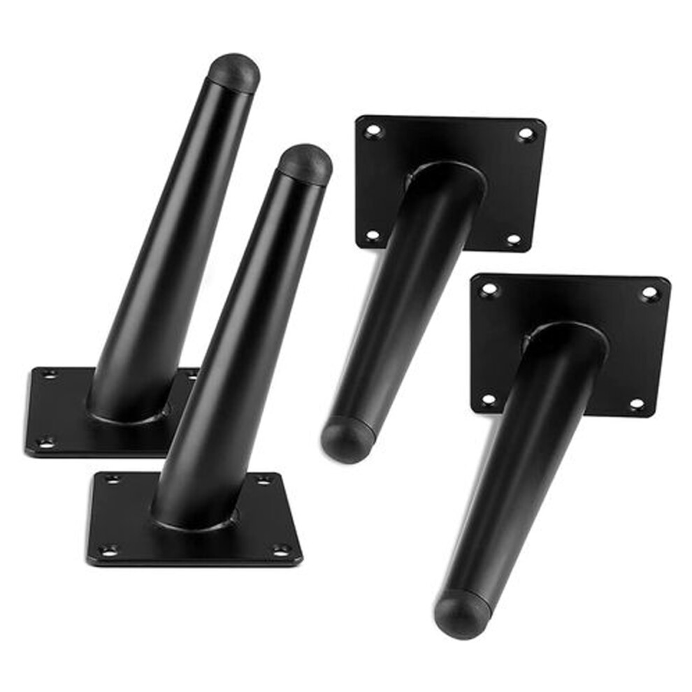 Furniture Legs For Sofa And Table, Heavy Duty Metal Replacement Legs With Rust Resistant Coating, Tapered Angled Feet For Couch, Desk, Cabinet, Diy 9169997192400