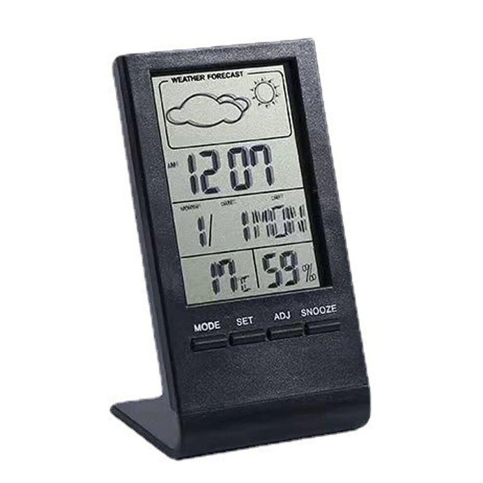 Adjustable Backlight Weather Station, Indoor Outdoor Thermometer for Accurate Measurement