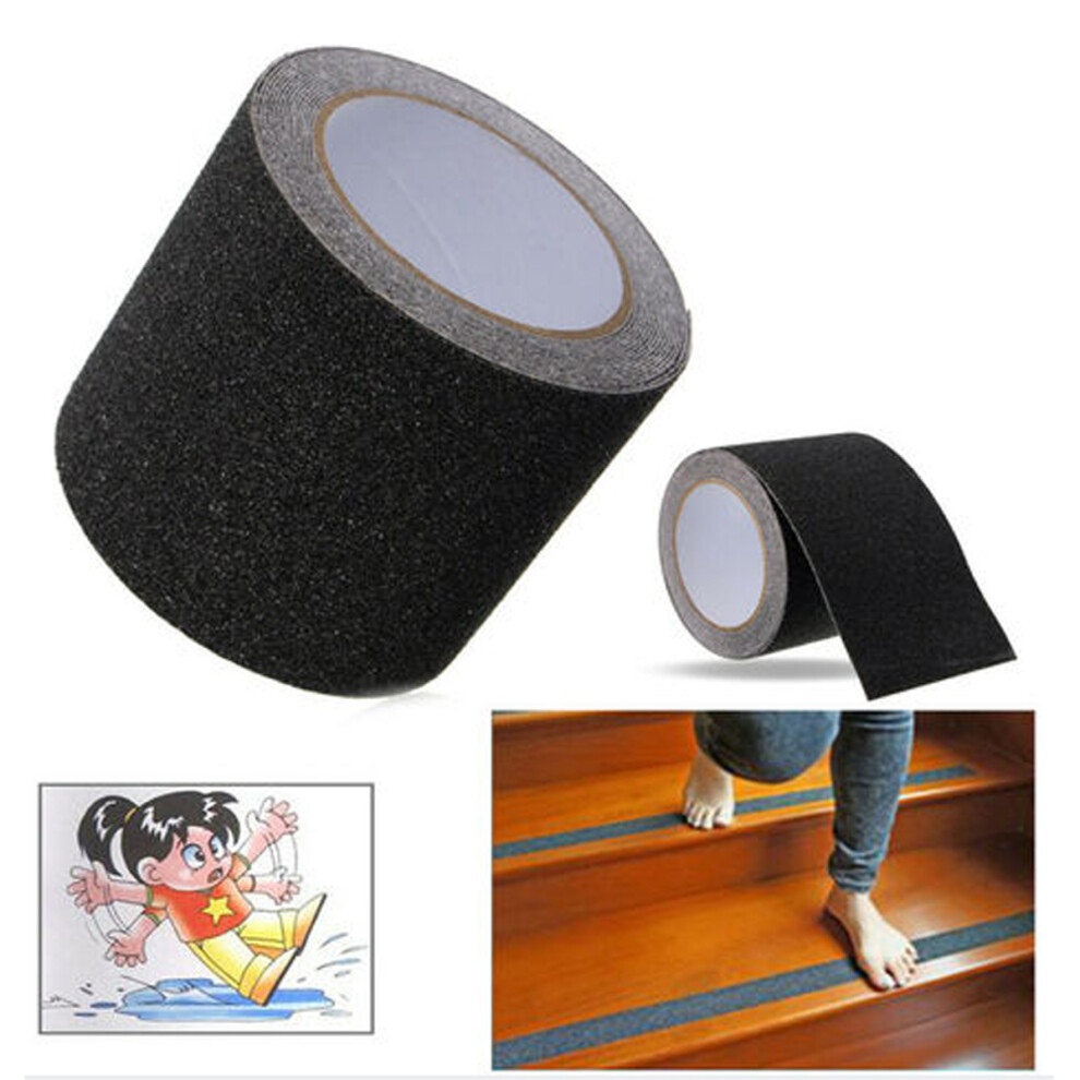High Traction Friction Abrasive, Adhesive Stairs Step Waterproof Outdoor Grip Tape, Easy To Use Peel Stick For Indoor And Outdoor Use, 100% Brand New 9358999354712