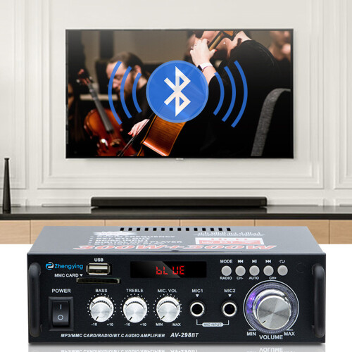 Συμπαγής στερεοφωνικός ενισχυτής HiFi, έλεγχος μπάσων και πρίμων για 1