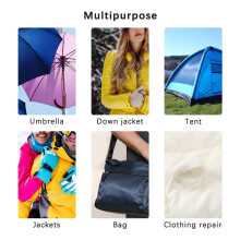 Nylon-Self Adhesive Repair Solution For Clothing And Gear, Lightweight Fix For Down Jackets, Tents, Bags, And More, 10 Sheets Assorted, No Sewing Or