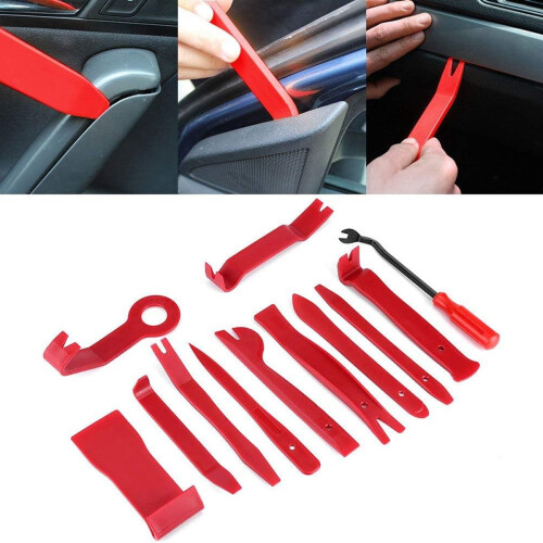Decorative Panel Removal Tools, Ergonomic Design Impact Resistant Materials for Trim Removal Tool Kit, Auto Panel Disassembly with Portable Storage 2