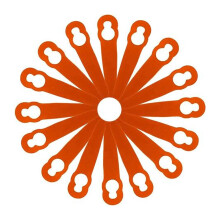 Lâminas de nylon para cortadores de grama Stihl originais de fábrica (OEM), compatíveis com o padrão FSA45. Material de alta qualidade para