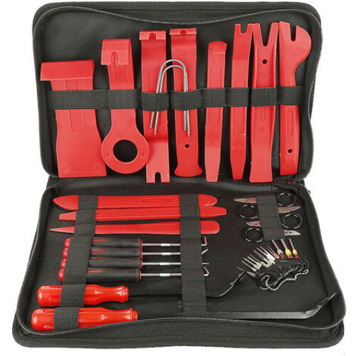 Decorative Panel Removal Tools, Ergonomic Design Impact Resistant Materials for Trim Removal Tool Kit, Auto Panel Disassembly with Portable Storage