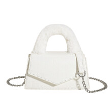 Chic and Functional Shoulder Bag Fashionable and-White