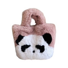 Convenient Plush Handbag Cute Crossbody Bags-Lotus Color