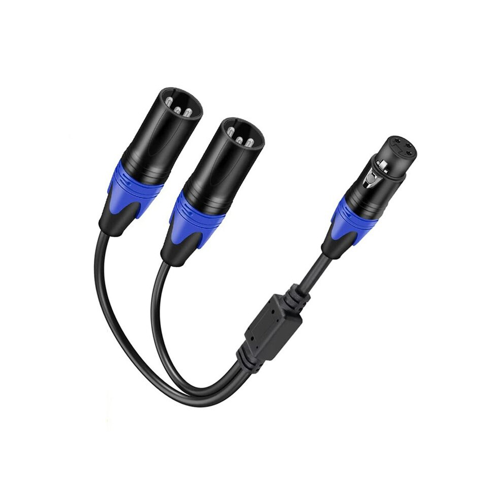 Xlr Splitter Cable, 1 Xlr Female To 2 Xlr Male Y Cable Balanced Microphone Splitter Cord Audio Adaptor 1Pack 4711583775624