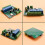 4 Channel ESP8266 Wireless WIFI Relay Module ESP-12F Development Board AC90-250V/DC7-30V/5V E-WeLink APP Remote Control 6