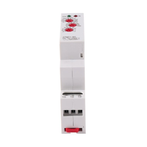 12-240VAC/ Din Rail Type  Delay Relay 16A/250VAC Multifunction Timer Relay with 10 Function Choices, ATMT1-M1 2