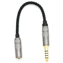 Adaptador de Fone de Ouvido Balanceado HIFI 4.4MM Cabo de áUdio 4.4 XLR 4 Pinos Macho para ÂNgulo FêMea