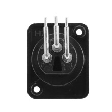 10 Stuecke Schwarz Xlr 3Pin Buchese Jack Platten Montage Chassis Pcb Anschluss Buchse