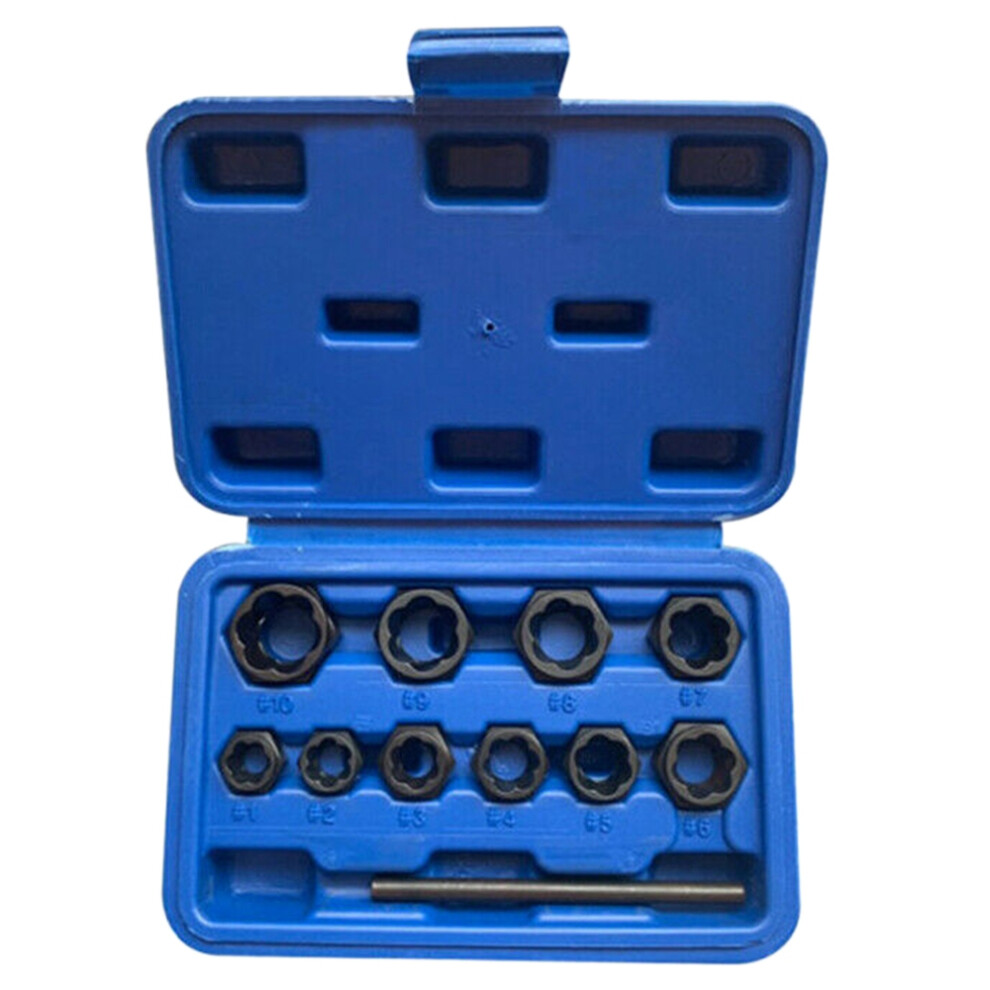 11Pcs Damaged Lug Nut And Lock Remover Twist Socket Set Screw Extractor Tools 6034162231990