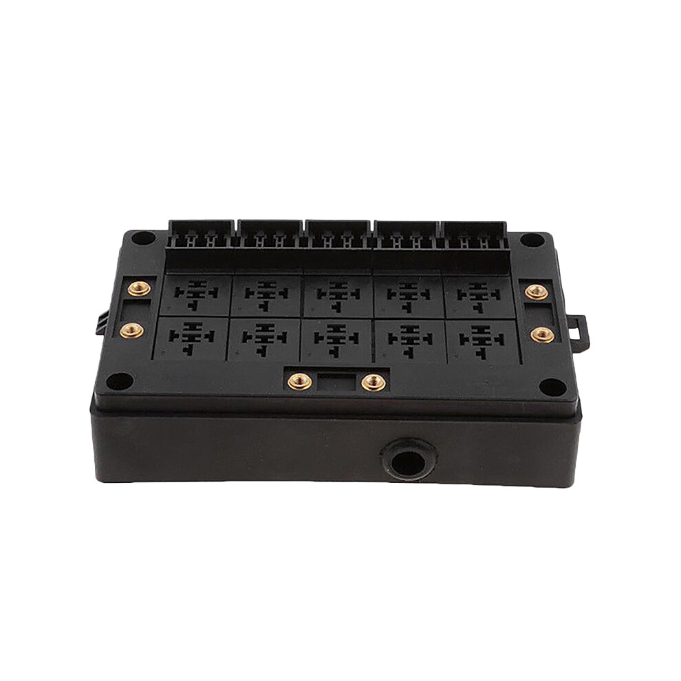 Car Relay Socket Box 18 Way Blade Fuse Holder For Automotive Marine Black 4713298606590