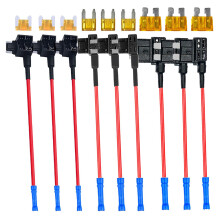 3 Typer Add-A-Circuit Adapter & Fuse Kit - Säkringskran Säkringshållare med Säkring för Bilar Lastbilar Båtar