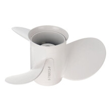 664-45949-02-El Marine Boot Außenborde Propeller 9 7/8 X 13 für 20-30 Ps Recht-Hand Drehung 3 Klingen Weiß