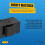 10Pcs RJ45 Connector  Jack Cat6 Extension Coupler Ethernet Network LAN Cat 6 Coupler Jacks Extend Adapter,Black 3