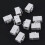 10Pcs RJ45 Connector  Jack Cat6 Extension Coupler Ethernet Network LAN Cat 6 Coupler Jacks Extend Adapter,White 2