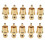 10Pcs Gold Plated RCA Plug Cap Short-Circuit Socket, Phono Connector RCA Shielding Jack Socket Protect Cover Caps 1