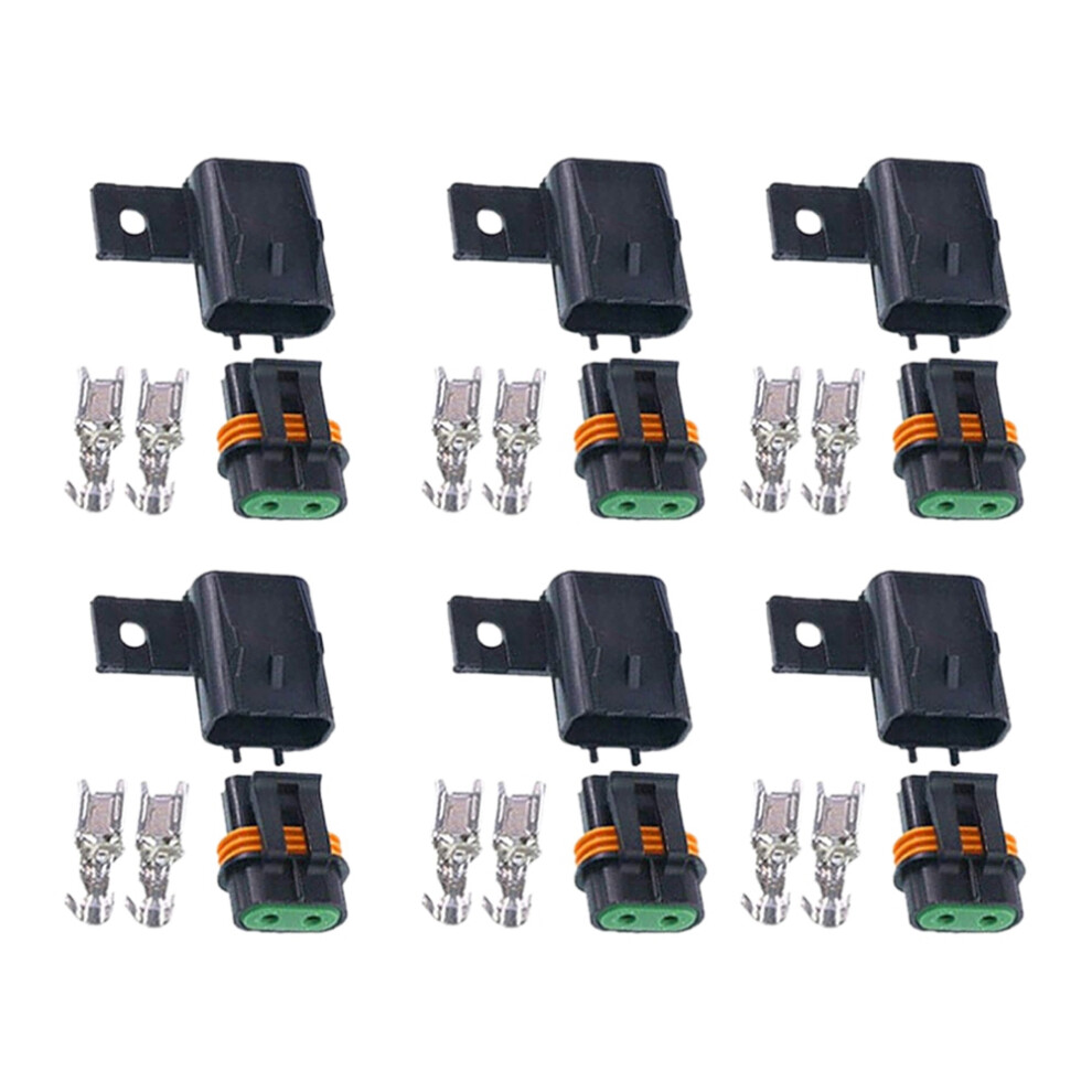 6Pcs Ato Atc Fuse Holder Assembly Atc Waterproof Sealed Fuse Socket Kit Splice Existing Wire Kit 6032539544858