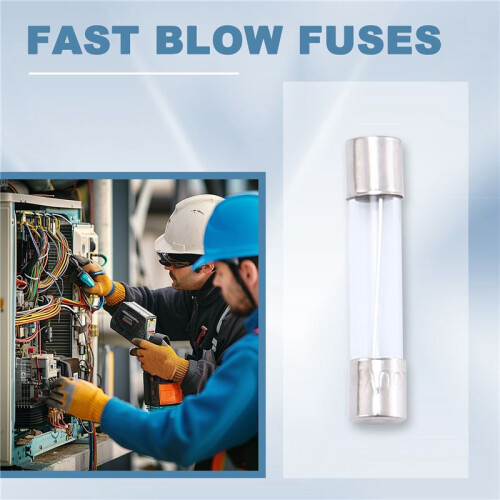 10 St Fast Blow Type GlasröR SäKringar 6X30Mm 250V 10A 1